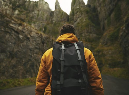 man, adventure, backpack