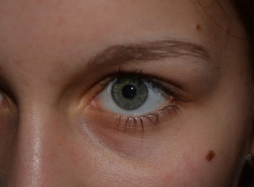 eyes, green, face