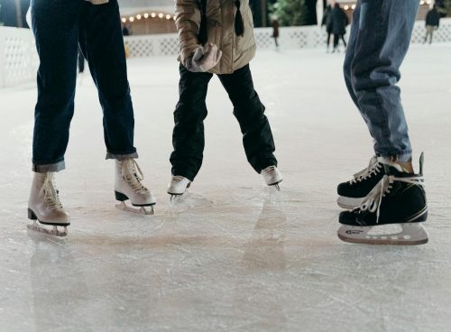 People Ice Skating Together