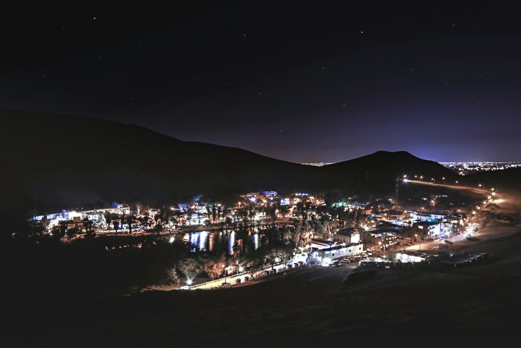 city during night