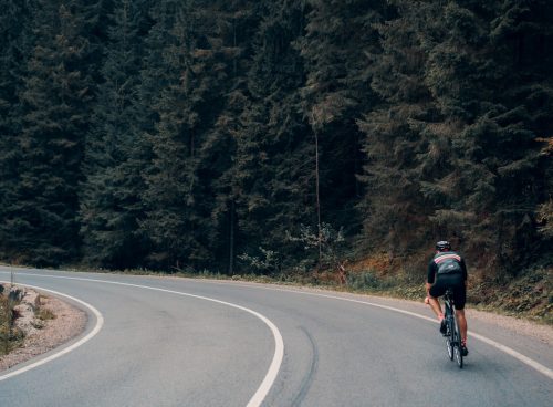 men's black bike helmet