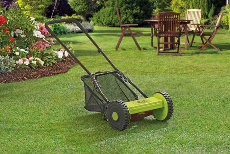 Are manual push mowers effective for small lawn maintenance?