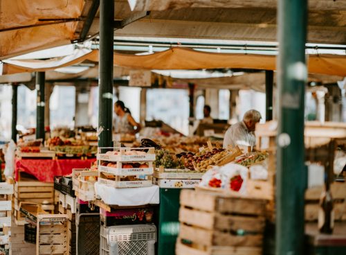 man in fruit market
