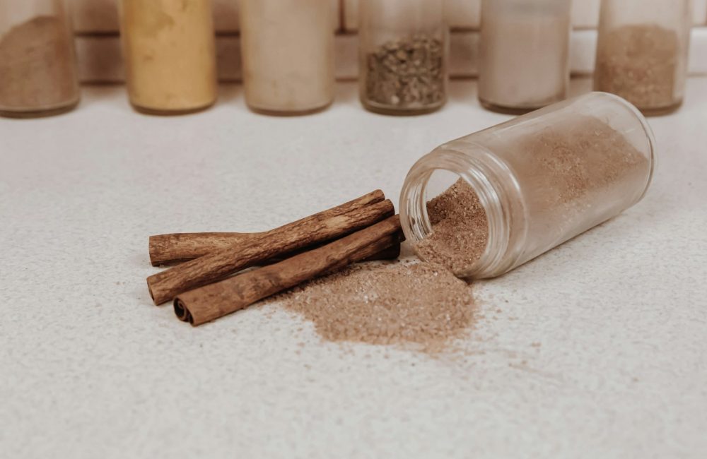 brown wooden sticks on white table