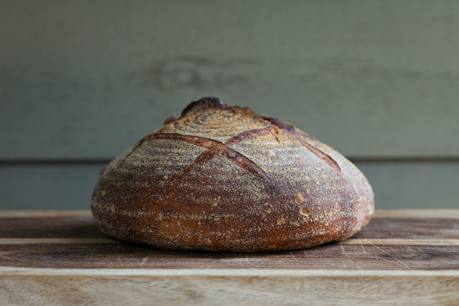 brown bread on white wooden table