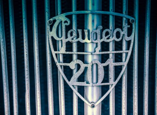 black metal gate with white metal grill