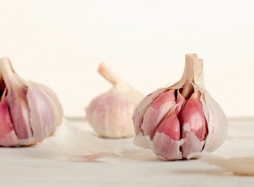 three garlic cloves