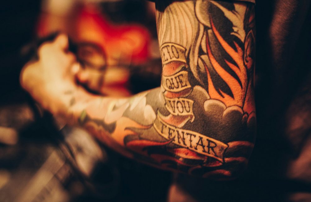 men's arm tattoo