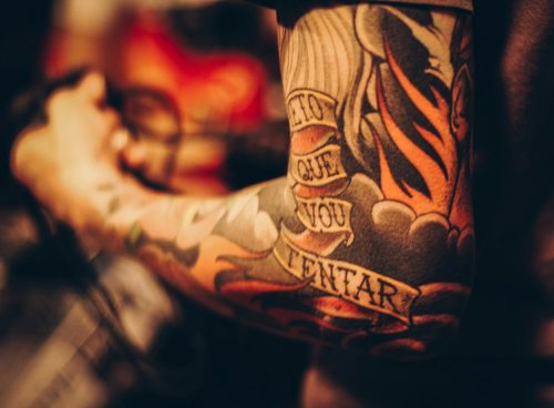men's arm tattoo