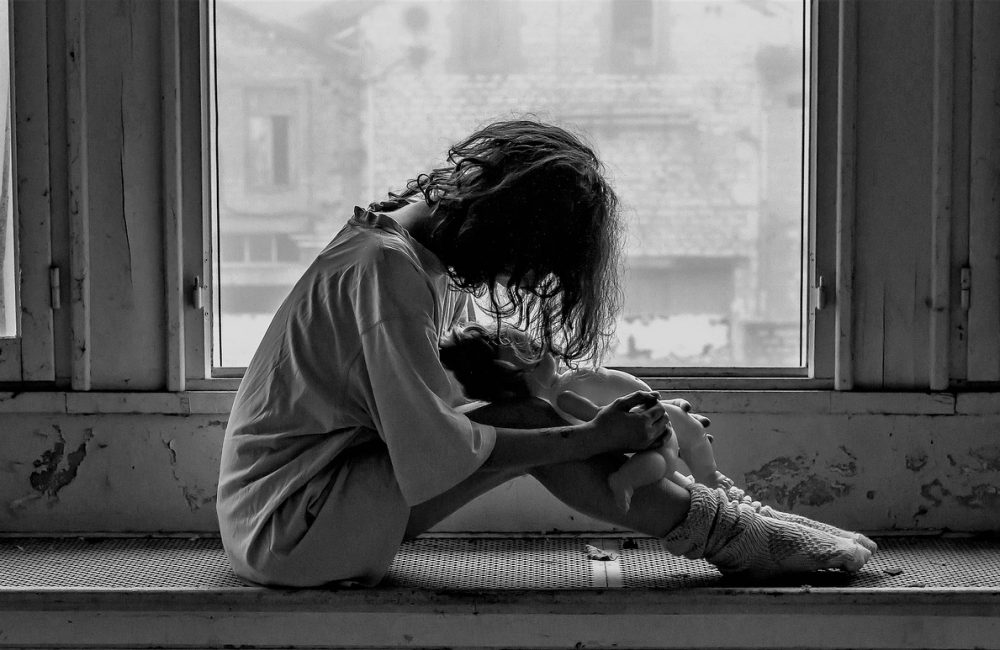 woman, solitude, sadness