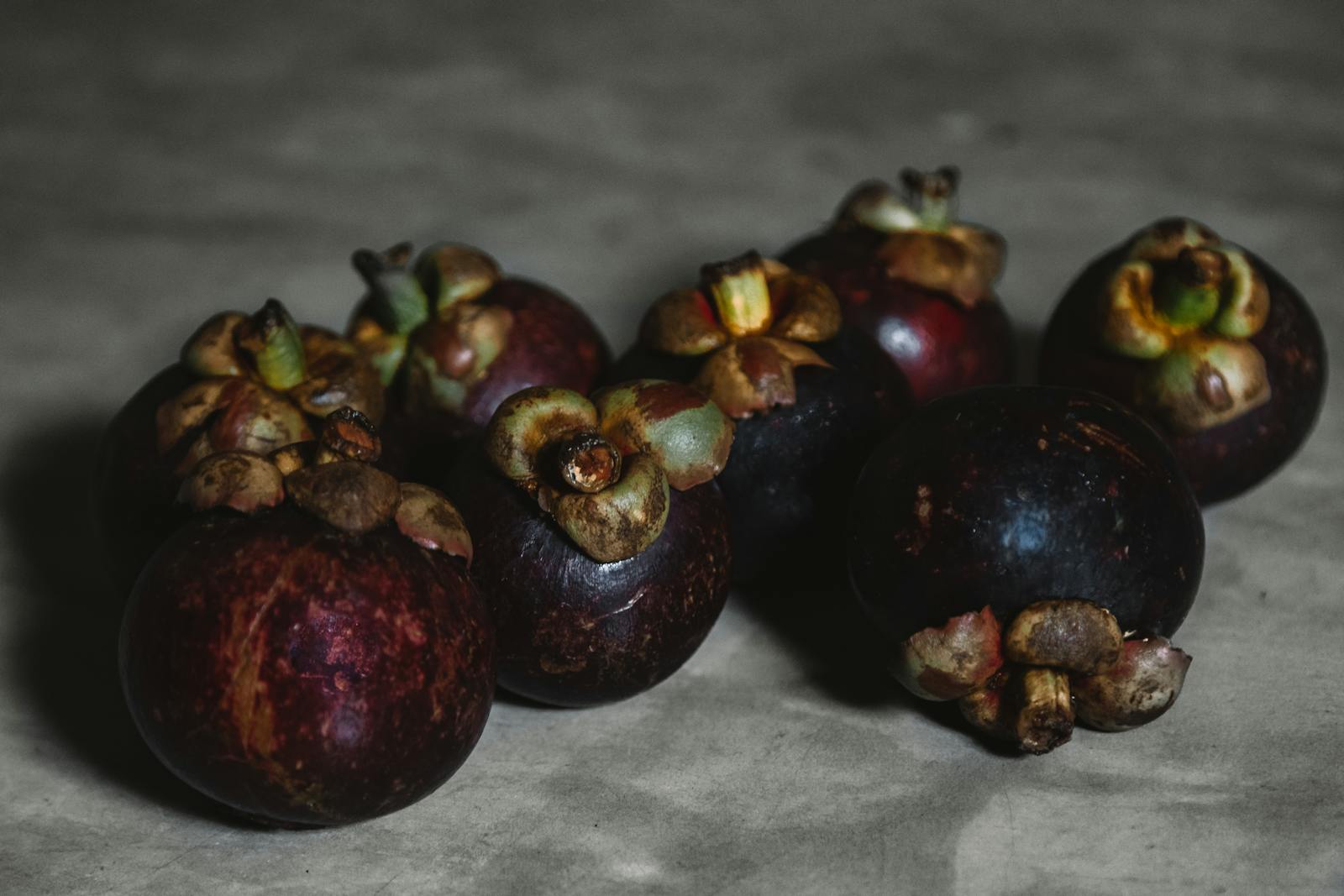 Close-up Photo of Mangosteen Fruit