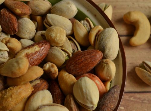 Assorted Nuts in a Bowl
