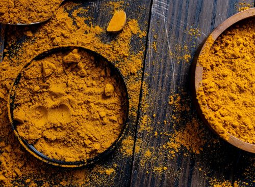 Close Up of Tumeric Powder