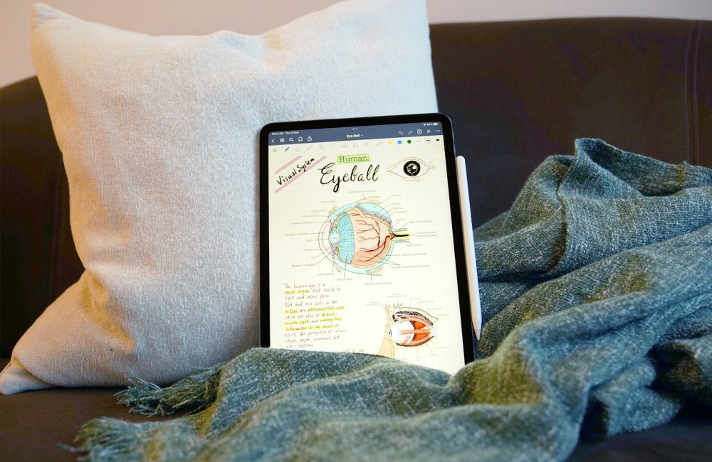 a cell phone on a blanket