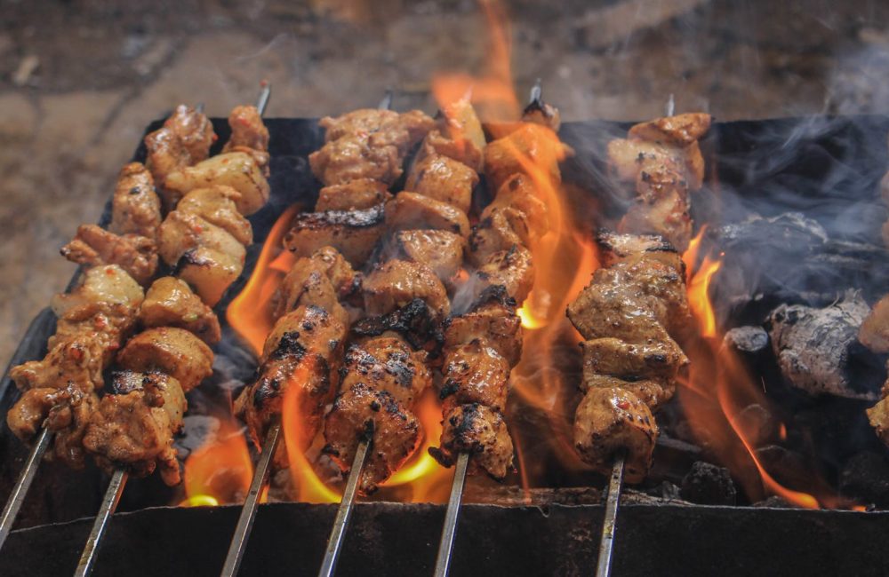 Grilled Meats on Skewers