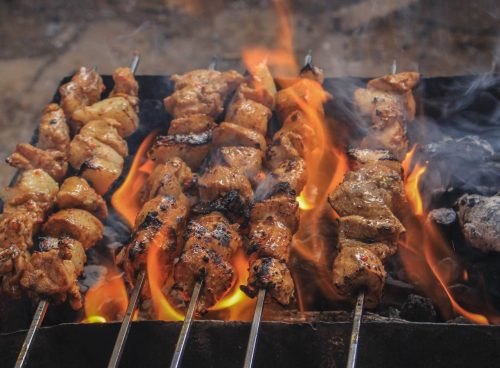 Grilled Meats on Skewers