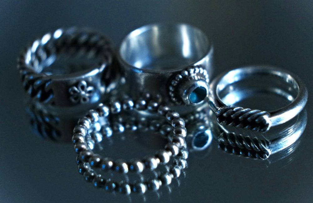 a close-up of a ring