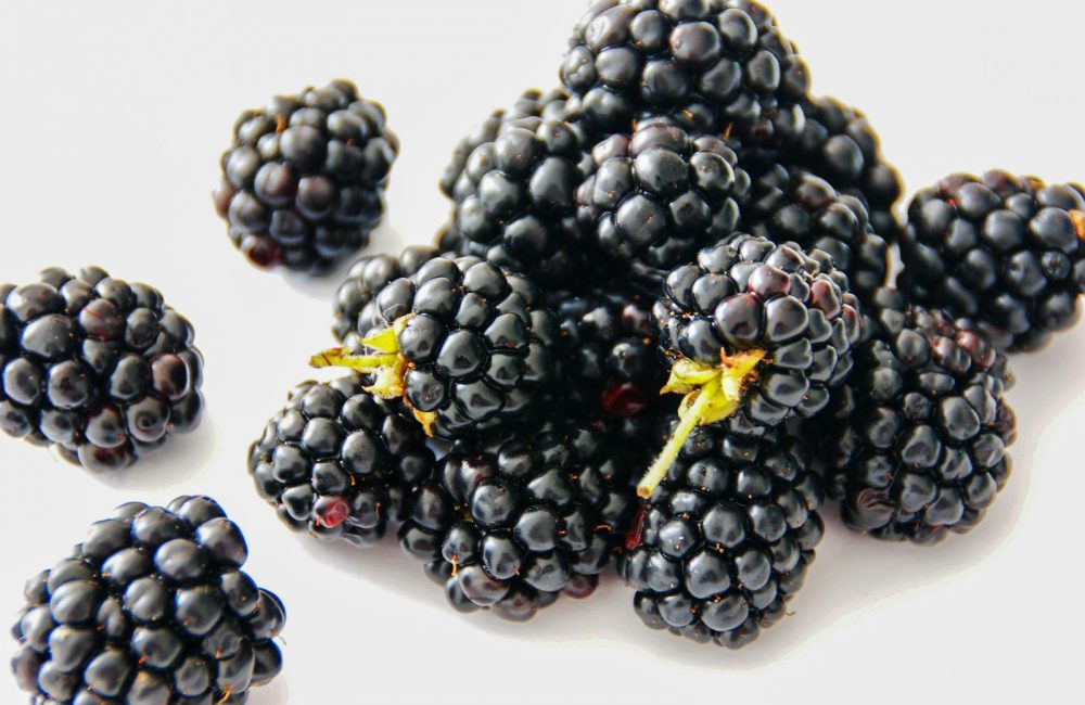Blackberries On Table