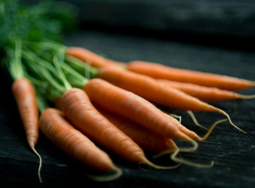 carrots on table