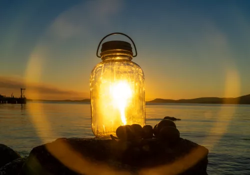 Glass Jar lantern