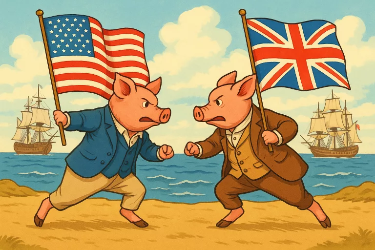 The War Fought Over a Pig: The U.S.–British Standoff That Nearly Turned Into War